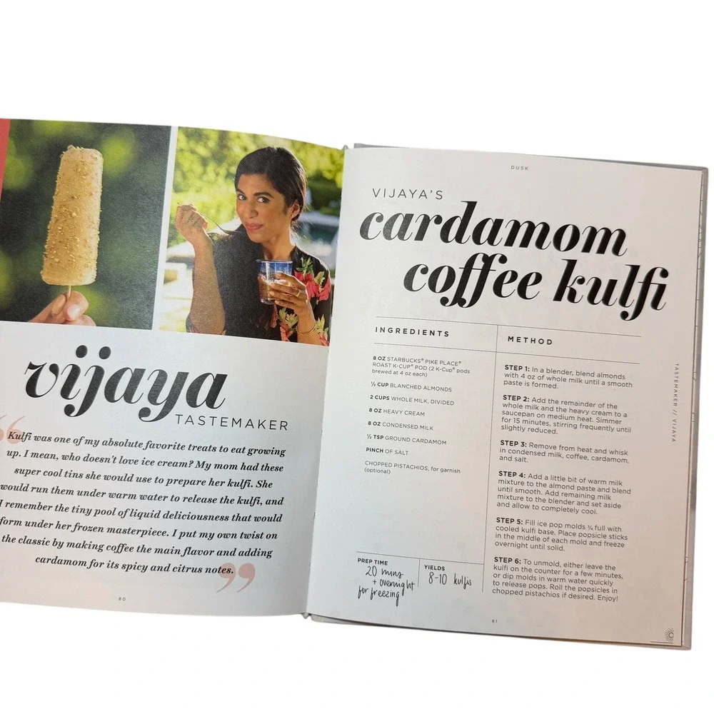 Starbucks x Tastemade Coffee Dawn to Dusk Hardcover‎ Recipe Book 2017 Collectors